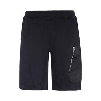 Ten c Navy Blauwe Katoenen Fleece Shorts - Heren - Korte Broeken - Blauw - M - Katoen - Korte Broeken