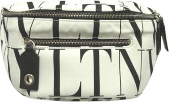 Valentino Pre-owned Canvas Fanny pack - Dames - Vintage Heuptassen - Wit - ONE Size - Vintage