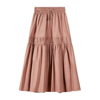 Patrizia Pepe Patrizia Pepe, Midi Skirts, female, Orange, Size: S Midi Skirt