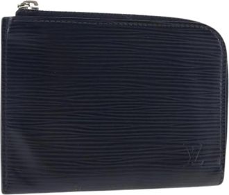 Louis Vuitton Pre-owned Wallets, female, Blue, Size: ONE SIZE Pre-owned Leather Wallet