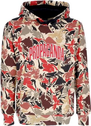 PROPAGANDA College Hoodie met All Over Print - Heren - Hoodies - Veelkleurig - XL - Katoen - Hoodies & sweatvesten