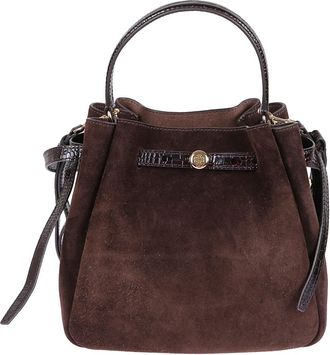 Tory Burch Borsa a secchiello - Dames - Handtassen - Bruin - ONE Size - Leer - Tassen