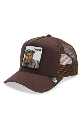 Goorin Brothers The Guard Dog Embroidered Patch Trucker Hat in Brown at Nordstrom Rack