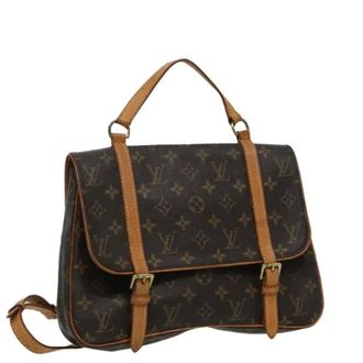 Louis Vuitton Pre-owned Backpacks, female, Brown, Size: ONE SIZE Pre-owned Vintage Monogram Shoulder Bag