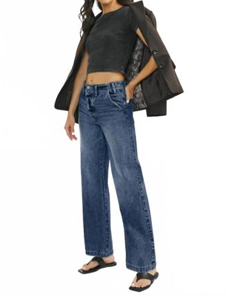 Kancan Monica High-Rise 90S Jeans In Vintage Dark