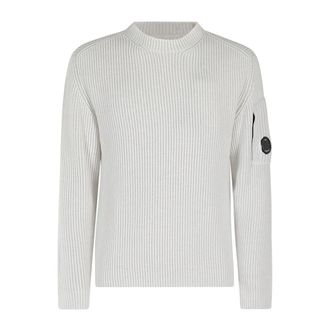 C.P. Company C.p. Company, Truien & Vesten, Heren, Wit, M, Geribbelde Gebreide Trui