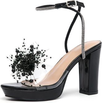 Generic Heel Sandals for Women Creative Design Sexy Open Toe High Heels Rhinestones Prom Party Dress Pumps-numeric_4_point_5