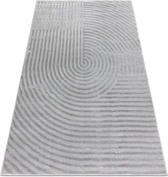 RugsX Rugsx - Carpet balance 1921 grey - Geometric, structural, glamour grey 200x290 cm
