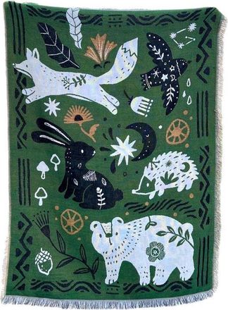 OEM Tapiz De Pared, Camino De Cama, Funda De Sof&aacute;, Tapiz Decorativo De Pared Para La Sala De Estar 90110 - Animales De Papel Verde