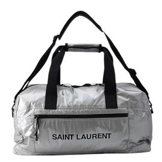 Saint Laurent Pre-owned Weekend Bags, female, Gray, Size: ONE SIZE Pre-owned Boston Bag