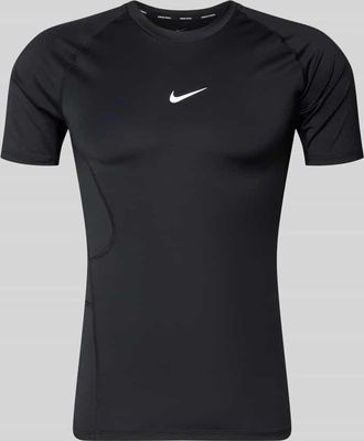 Nike T-Shirt mit Logo-Print und Rundhalsausschnitt in Black, Gr&ouml;&szlig;e XXL