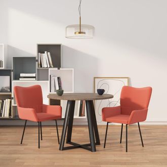 vidaXL Sillas De Comedor 2 Unidades Terciopelo Rosa Vidaxl