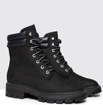 Timberland Cortina Valley 6 Inch Womens Waterproof Boot - Black Nubuck - Size UK 4