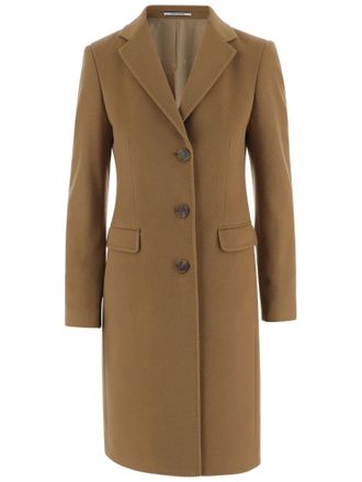 Tagliatore Single-Breasted Cashmere Coat with Classic Lapel and Tailored Silhouette