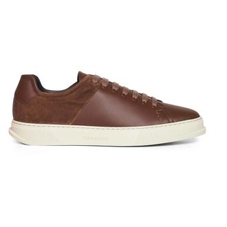 Ferragamo Sneakers, male, Brown, Size: 8 1/2 US Clayton Low-Top Sneakers