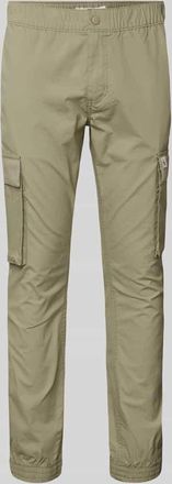 Calvin Klein Jeans Skinny Fit Cargohose mit Label-Patch in Taupe, Gr&ouml;&szlig;e 31