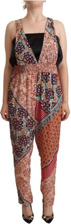 Pinko Viscose Jumpsuit Jurk met Bloemenprint - Dames - Jumpsuits - Veelkleurig - L - Jumpsuits & Playsuits