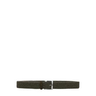 Orciani Cintur&oacute;n de lana trenzada - Accessories - Hombre - Verde - 100 CM