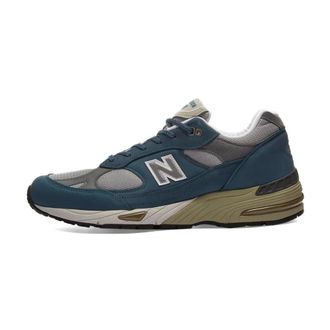 New Balance Sneakers, male, Multicolor, Size: 11 1/2 US Blue and Grey Sneakers Made in UK