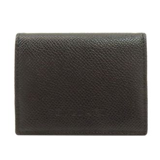 Bulgari Black Leather Coin Purse/Coin Case (Pre-Owned)