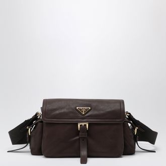 Prada Explore medium brown bag in nappa leather