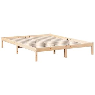 Berkfield Home Decorative Extra Long Bed Frame without Mattress 140x220 cm Solid in Natural