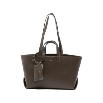 A.P.C. A. p.c. Contrast-stitching Leather Tote Bag