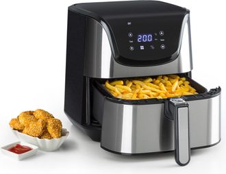 Klarstein Klarstein Aero Vital Deluxe Freidora Sin Aceite 1700w 5 L Acero Inoxidable Plateado