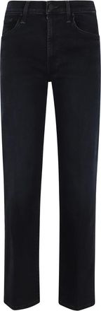 Mother The Mid Rise Rambler Zip Ankle - Dames - Regular Fit Jeans - Blauw - W27 - Katoen - Jeans