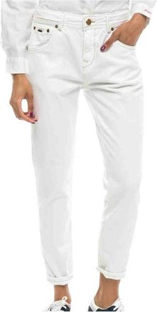 Pepe Jeans London Mom Carot Pants - Dames - Cropped Jeans - Wit - W27 - Katoen - Jeans