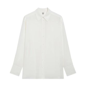 Toteme Dames, Blouses & Shirts, Beige, Maat: M