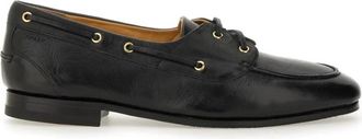 Bally Leren Bootschoenen - Heren - Bootschoenen - Zwart - 40 1/2 EU - Leer - Schoenen