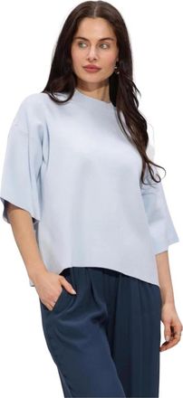 Minus Truien & Vesten, Dames, Blauw, L, Polyester, Mslupi Knit T-Shirt