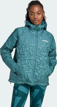 adidas Womens adidas Terrex Xperior PrimaLoft Loose Fill Insulated Hooded Jacket