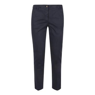 BRIGLIA 1949 Cropped Trousers, female, Blue, Size: XS New York Pants