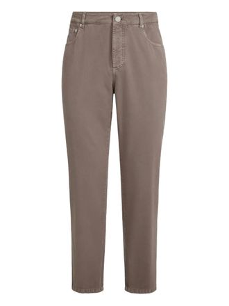 Brunello Cucinelli Pantaloni con cinque tasche - Marrone