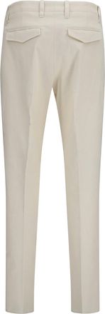 Lardini Mens Pants Ribbed Viscose Beige Trousers