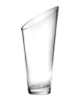 Barski Slant 12In Glass Vase