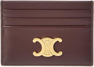 Celine Celine Triomphe Leather Card Holder