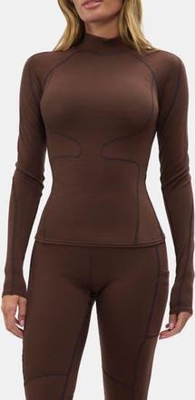Halfdays Fay Base Layer Top in Spiked Cocoa at Nordstrom Rack, Size X-Small