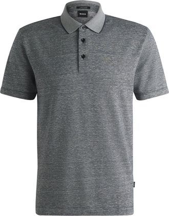 HUGO BOSS Mens H-press 28 Polo Shirt Dark Blue Cotton - Size X-Large