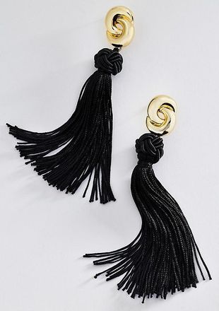 Luv AJ Solstice Knot Tassel Earrings