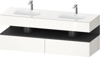 Duravit Qatego Lavabo Encastrado Con Base De Lavabo Consola, - Duravit
