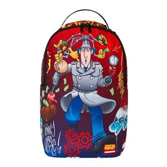 Sprayground Backpacks, male, Multicolor, ONE SIZE, Grey Inspector Gadget Backpack