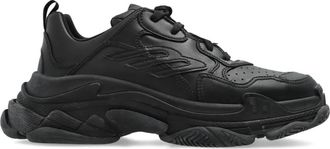 Balenciaga Sneakers Triple S Sporty - Heren - Sneakers - Zwart - 45 EU - Polyester - Schoenen