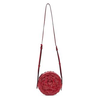 Valentino Garavani Red Elegant Round Shoulder Bag