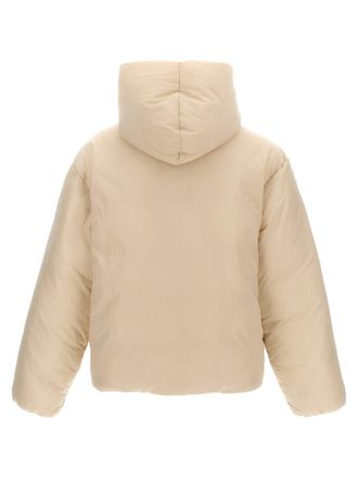 Jacquemus Mens White Polyamide Full-Length Jacket Clothing