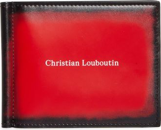 Christian Louboutin Canopy Leather Bifold Wallet with Money Clip in Loubi/gun Metal at Nordstrom