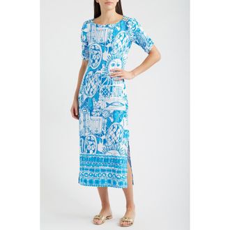 Lilly Pulitzer Zarah UPF 50+ Midi Dress in Resort White at Nordstrom, Size Xx-Small