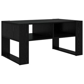 vidaXL Mesa De Caf&eacute; Roble Negro 92 X 53 X 45 Cm Madera De Ingenier&iacute;a Vidaxl